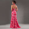 Cenia Signature Floral Halter Gown