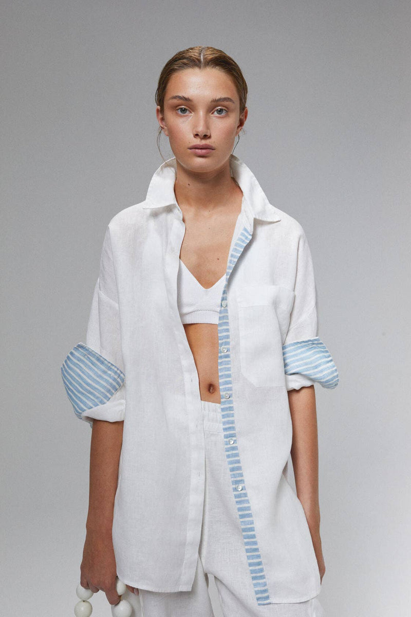 Island Linen Shirt - Off-White