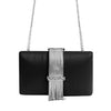 Noir Silver Clutch