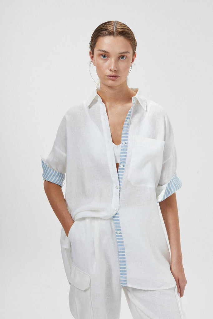 Island Linen Shirt - Off-White