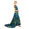 Mix-Media Side Flounce Gown - Cenia New York
