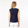 Sleeveless Mix-Media Blouse - Cenia New York