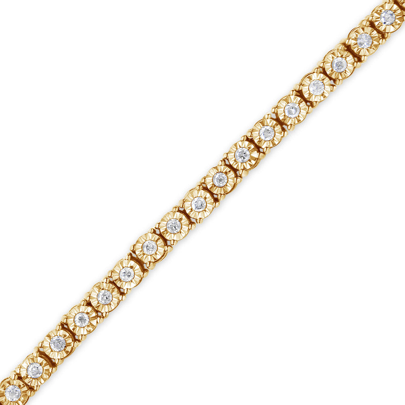 1 Carat Real Diamond Tennis Bracelet In Sterling Silver