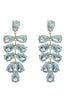 Ambre Green Cubic Zirconia Statement Earrings