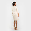 The 3/4 Sleeve Assymmetric Neckline with Overskirt Classic - Cenia New York