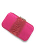 Ella Hot Pink Crystal Clutch