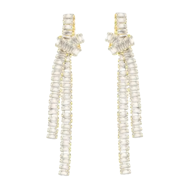 CZ Knot Statement Earring