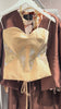 Cenia Signature Silk Wool & Brocade Corset