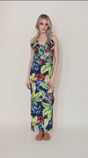 Ruffle Front Halter Dress