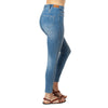 Light Wash Blue Ankle Length Jeans Basic Signature Style - Ceniajeans