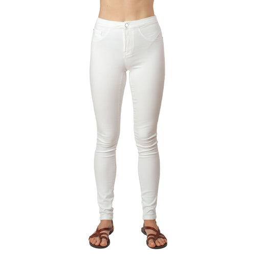 White Jeans Basic Signature Style - Ceniajeans