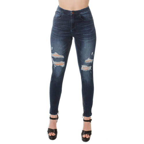 Ripped Leg Jeans Denim Fashion Style - Ceniajeans