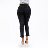 Fringed Hem Capris Jeans - Ceniajeans