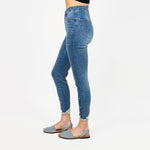 Pearl Beaded Distressed Hem Capris - Ceniajeans