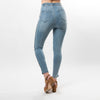 Beaded Snake Trim Side Insert Capris - Ceniajeans