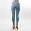 Beaded Snake Trim Side Insert Capris - Ceniajeans