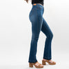 This trendy bootcut is made to enhance your curves and enlongate your legs giving you the look of a more stylized figure no matter what size. With just the right amount of flare to achieve a chic look whether you wear it with heels or flats. Made in two gorgeus washes, with an undone hem that creates a beautiful ombre effect, this Convi is a must have!