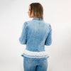 Long Sleeve beaded jacket with  Lace peplum - Ceniajeans