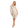 Off The Shoulder Asymmetric Nkline Sheath - Cenia New York