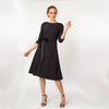 CN7142_T-Length Side Tie Dress - Cenia New York