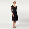CN7148_Pleated Center Fit & Flare Dress - Cenia New York