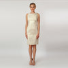 CN7173_Boat Neck Bow Sheath - Cenia New York