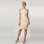 CN7173_Boat Neck Bow Sheath - Cenia New York