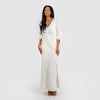 CN7181 Knoted Slv Side Slits Dress - Cenia New York