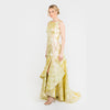 CN7188 Slvlss Side Bottom Flounce Gown - Cenia New York