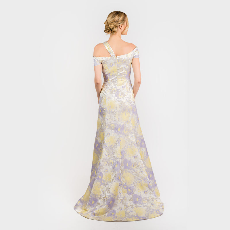 CN7192 Off The Shoulder Bow Gown - Cenia New York