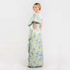 CN7193 Side Ruffle Long Dress - Cenia New York