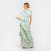 CN7193 Side Ruffle Long Dress - Cenia New York