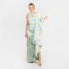 CN7193 Side Ruffle Long Dress - Cenia New York
