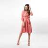 A timeless shirt dress with a modern twist, this dress is designed to flatter many silhouettes no matter what size! Made from a beautiful cotton jacquard, it lends itself for many affairs and for sure make you stand out!
