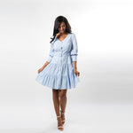 Have fun while looking fabulous in this beatifully cut tiered dress. So perfect for all your spring outings!