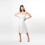 Spaguetti Strap Mitered Fringe Dress - Cenia New York