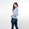 Asymmetric Hem Wrap Shirt - Ceniajeans