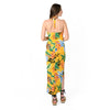 Ruffle Front Halter Dress - Cenia New York