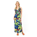 Ruffle Front Halter Dress - Cenia New York