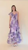 Asymmetric Ruffled Maxi