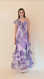 Asymmetric Ruffled Maxi