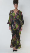 Shirred Leg Surplice Jumpsuit